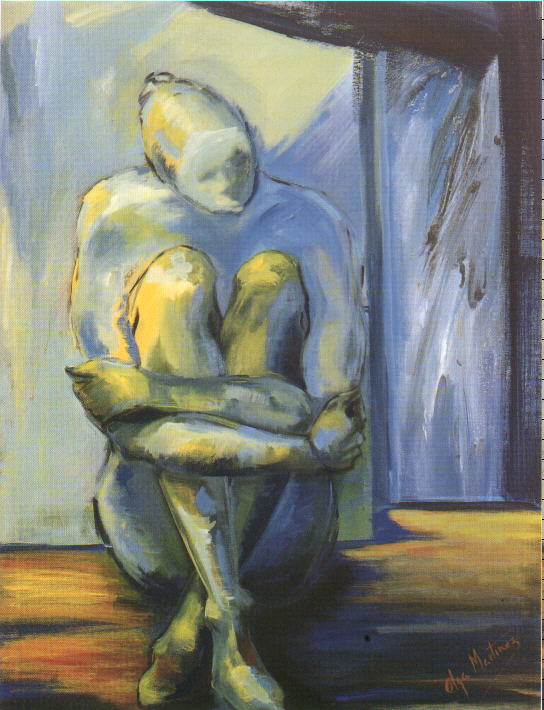 Agardando. Acr�lico sobre lienzo. 116 x 89 cms.